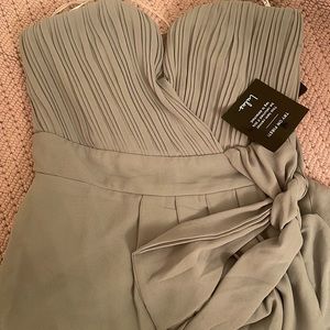 Sage green floor length  lulu’s evening dress